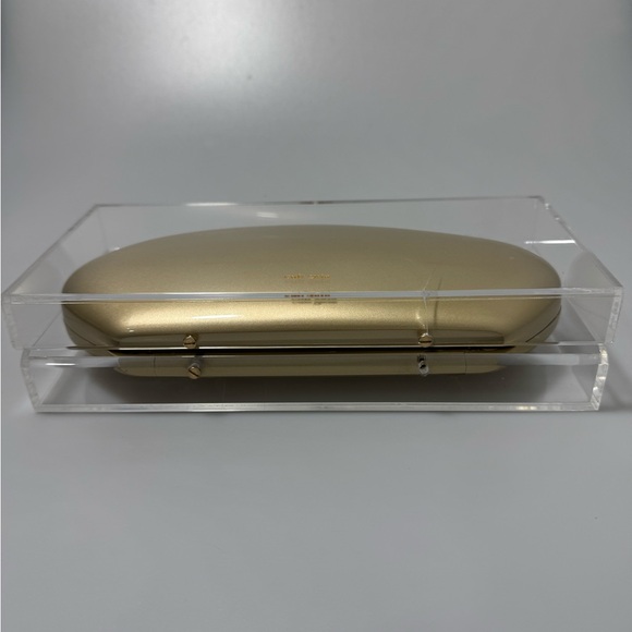 Cult Gaia Annika Acrylic Clutch Bag Gold - Picture 8 of 8